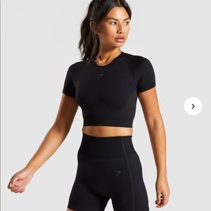 Gymshark Ultra Seamless Crop Top - Black